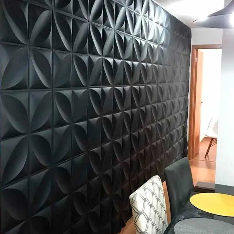 Kit 40 Pvc Boards 3D Decorative Wall Coating 25 cm