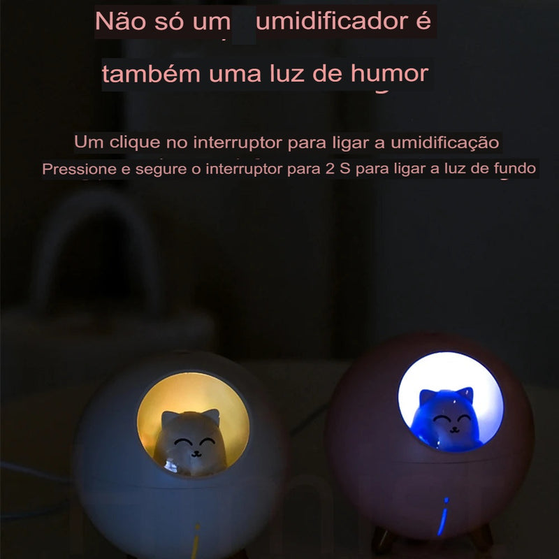 Umidificador Portátil Planet Cat Climatizador