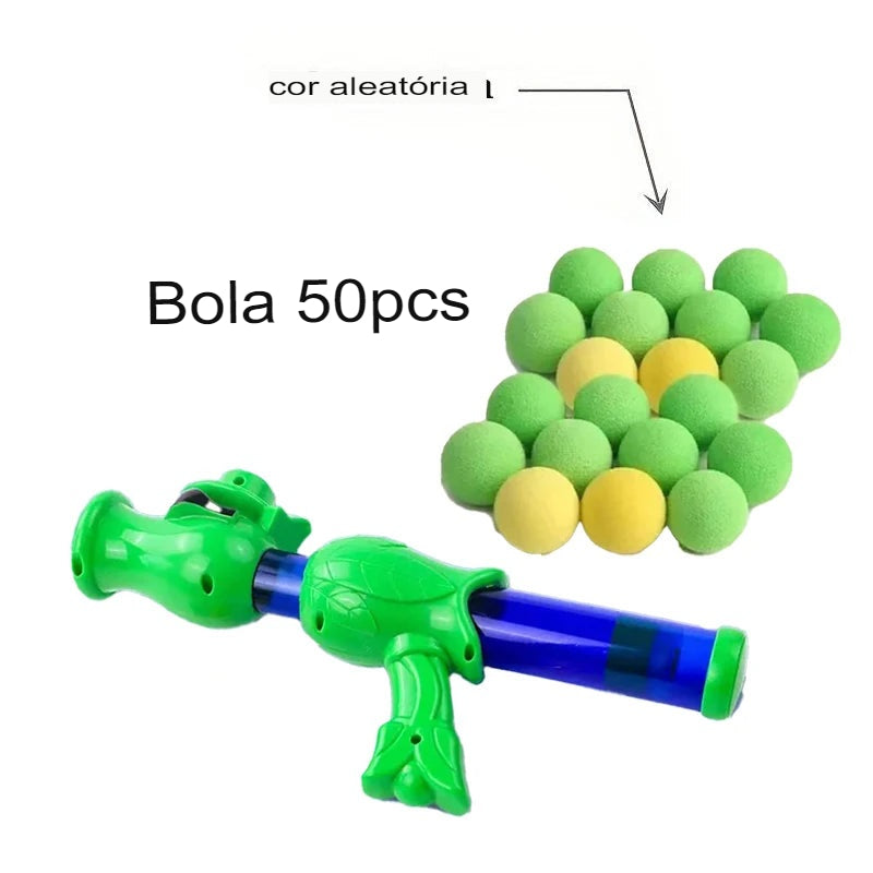 Brinquedo Pistola Lançadora de Bolas para Pets