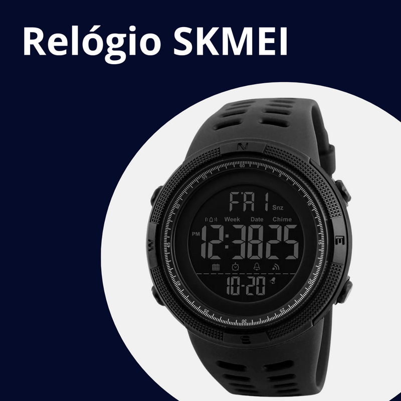 Relógio Masculino Skmei Sport Digital Preto À Prova D'Água