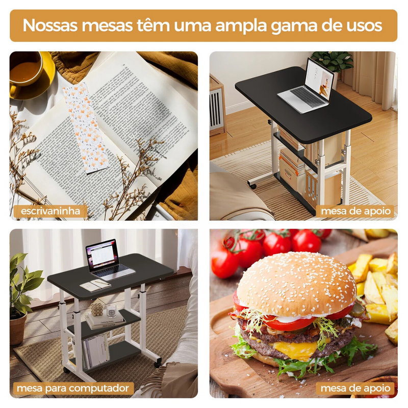 Mesa Multifuncional Para Cama E Sofá laptop E Notebook