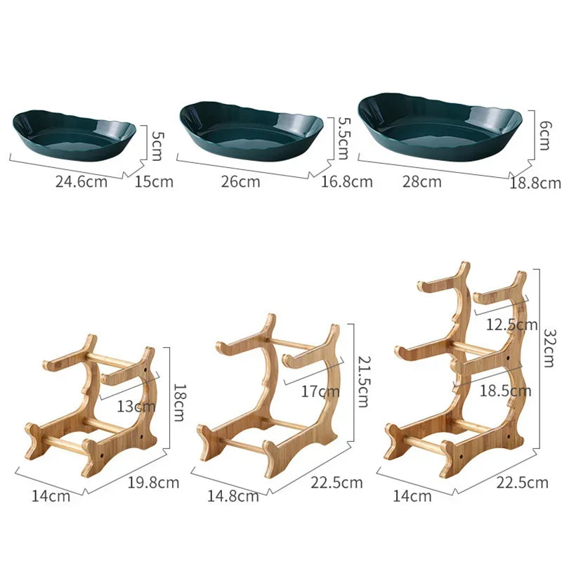 Fruteira Moderna De Mesa de 2 e 3 andares