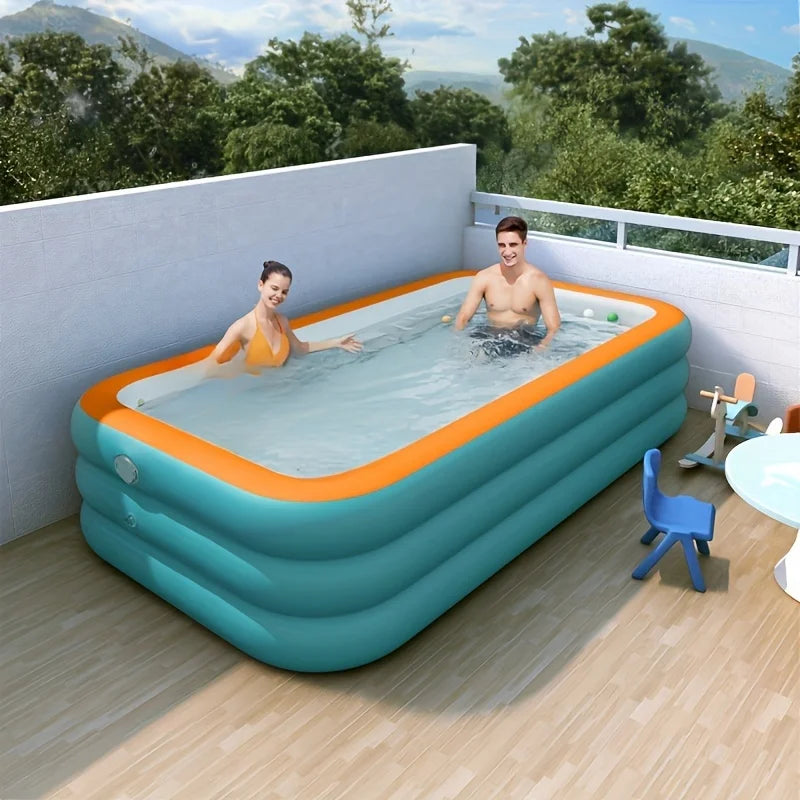 Piscina Inflável Para Família, Fácil De Instalar