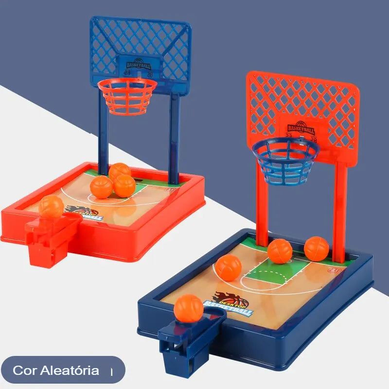 Mini Basketball Stand - Jogo de Basquete Mini Mesa Portátil para Viagem