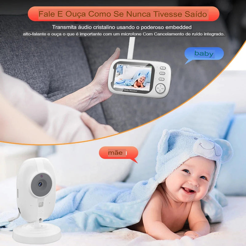 Câmera Babá Eletronica Visão Noturna Sem Fio