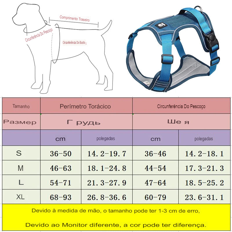 Arnês - Peitoral Antipuxão para Cachorros