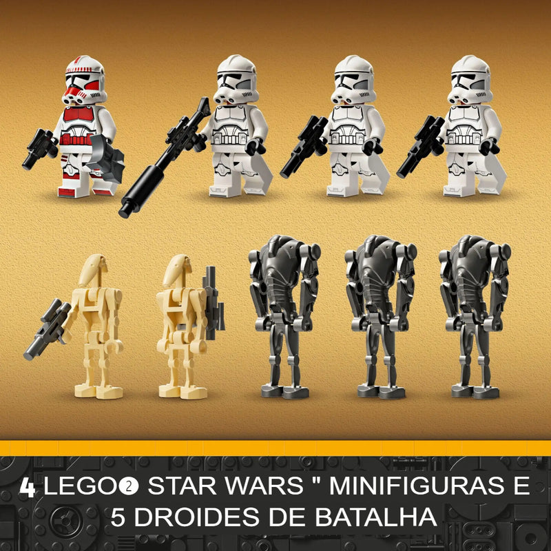 Brinquedo LEGO Star Wars Clone Trooper e Battle Droid Battle Pack